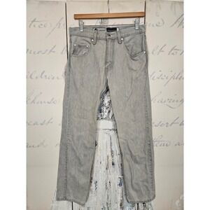 Levis SilverTab Straight Leg Light Gray Jeans Mens 29x30 100% Cotton